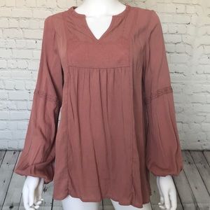 Dusty Rose Flowy Top
